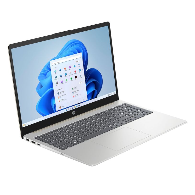 199764422101-HP 15-fc0136nk - PC portable 15,6" FHD - AMD Ryzen 3 7320U - 8/256 Go - Or/Argent--1