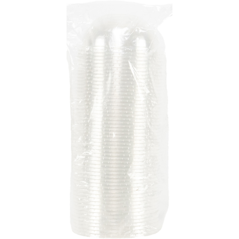 -Lot de 50 Couvercles PET Dôme avec Trou--0