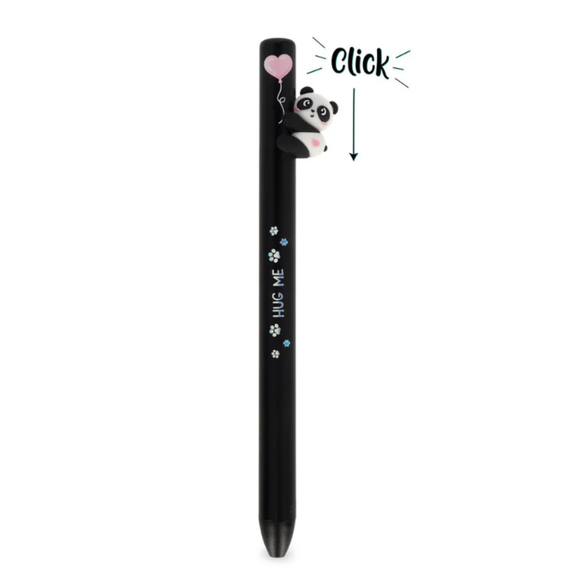8052694121990-Legami Free Hugs - Stylo à bille rétractable - Encre noire - Panda--1
