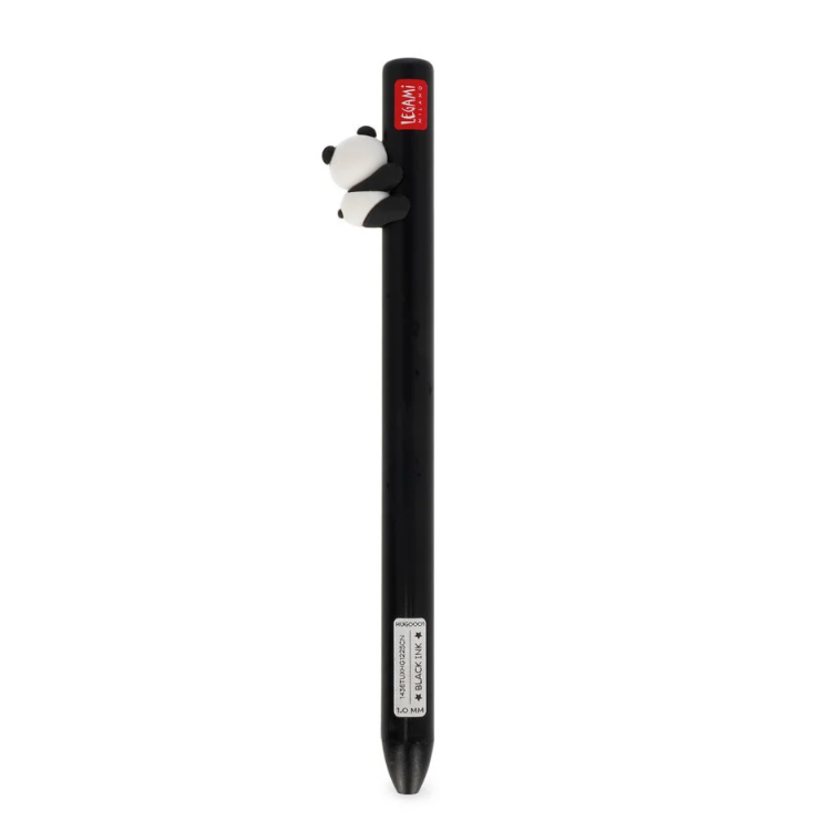 8052694121990-Legami Free Hugs - Stylo à bille rétractable - Encre noire - Panda--2