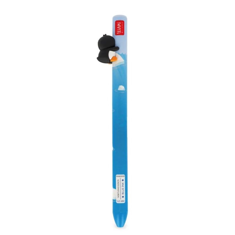 8052694122034-Legami Free Hugs - Stylo à bille rétractable - Encre bleue - Pingouin--2
