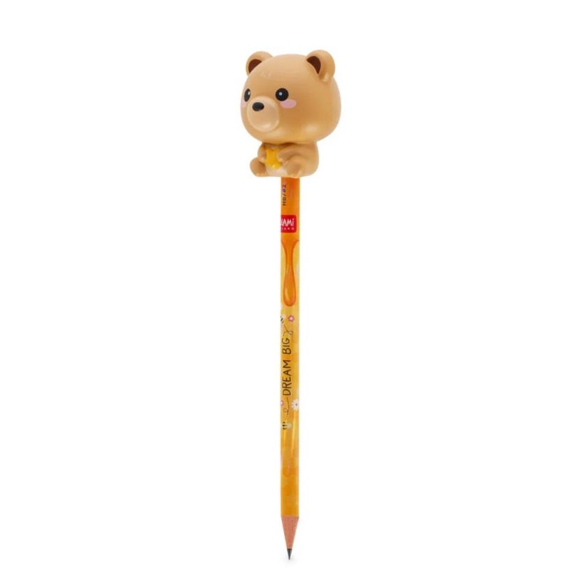 8052694121549-Legami Dream Big - Lápiz de grafito HB con peluche antiestrés Teddy Bear--1