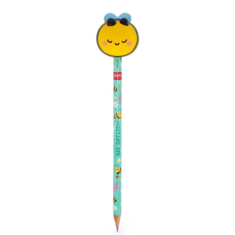 8052694121570-Legami Squeezies - Crayon à papier - HB - avec anti-stress Abeille--0