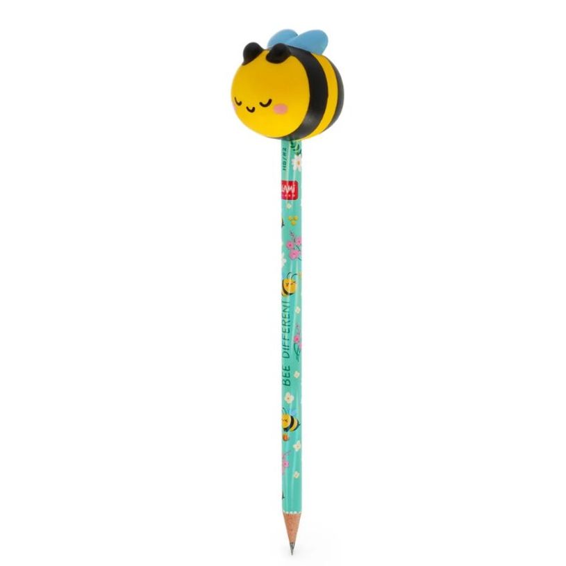 8052694121570-Legami Squeezies - Crayon à papier - HB - avec anti-stress Abeille--1