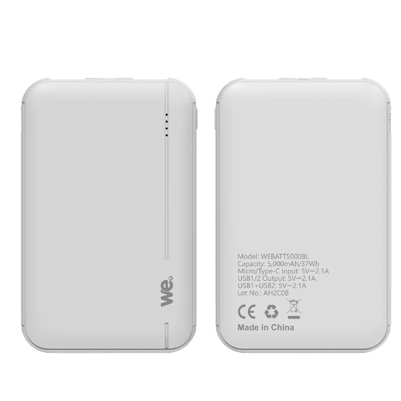 3304490431953-WE - Batterie externe - 5000 mAh - blanc--1