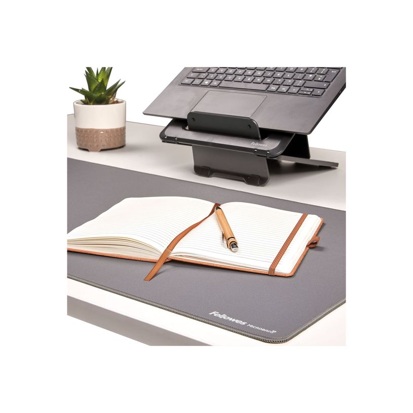0043859808816-Fellowes Breyta - Tapis de bureau -Sous-main - 80 x 40 cm - gris-P_405270012_3-7