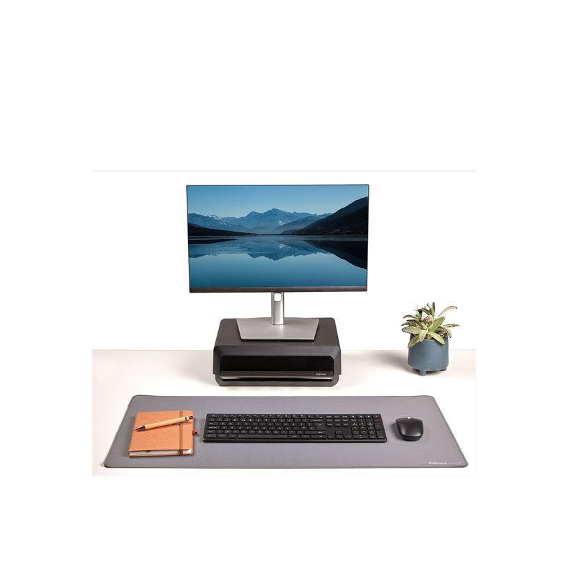 0043859808816-Fellowes Breyta - Tapis de bureau -Sous-main - 80 x 40 cm - gris-P_405270012_4-11