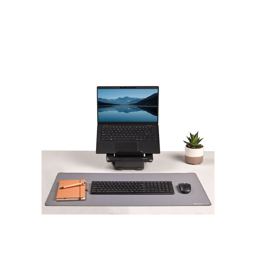 0043859808816-Fellowes Breyta - Tapis de bureau -Sous-main - 80 x 40 cm - gris-P_405270012_5-10