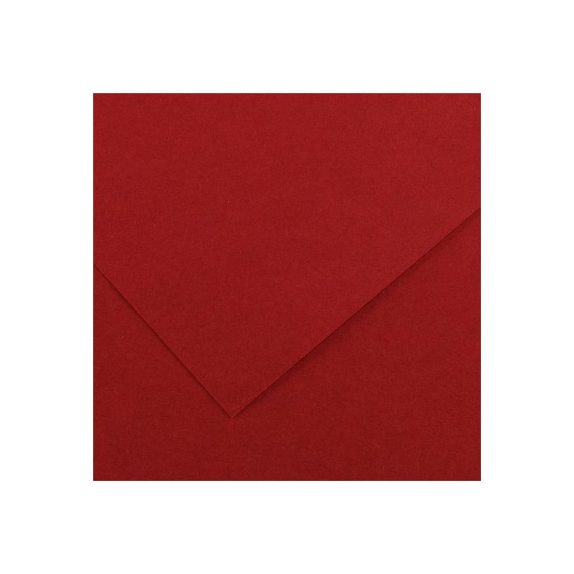 3148954223254-Canson Iris Vivaldi - Papier - 500 x 650 mm - 25 feuilles - rouge foncé - 185 g/m²-P_405270241_1-0