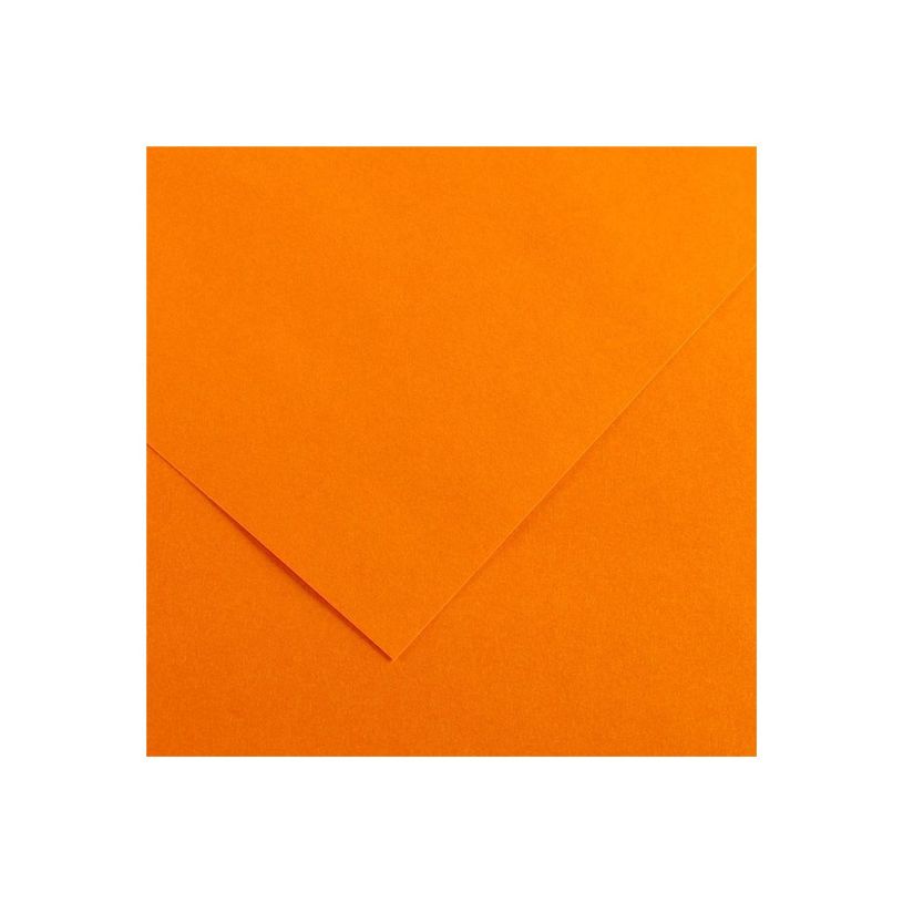 3148954223193-Canson Iris Vivaldi - Papier - 500 x 650 mm - 25 feuilles - clémentine - 185 g/m²-P_405270310_1-0