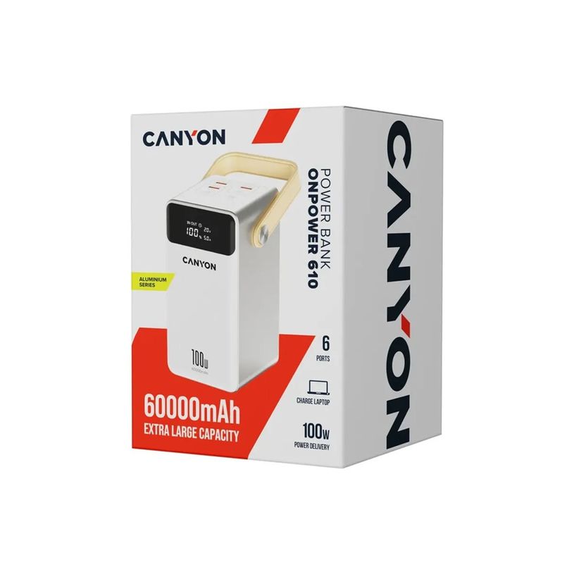 5291485017620-Canyon OnPower 610 - Batterie externe - 60000 mAh - 100 Watt - 6 connecteurs de sortie (3 -P_405270348_4-3