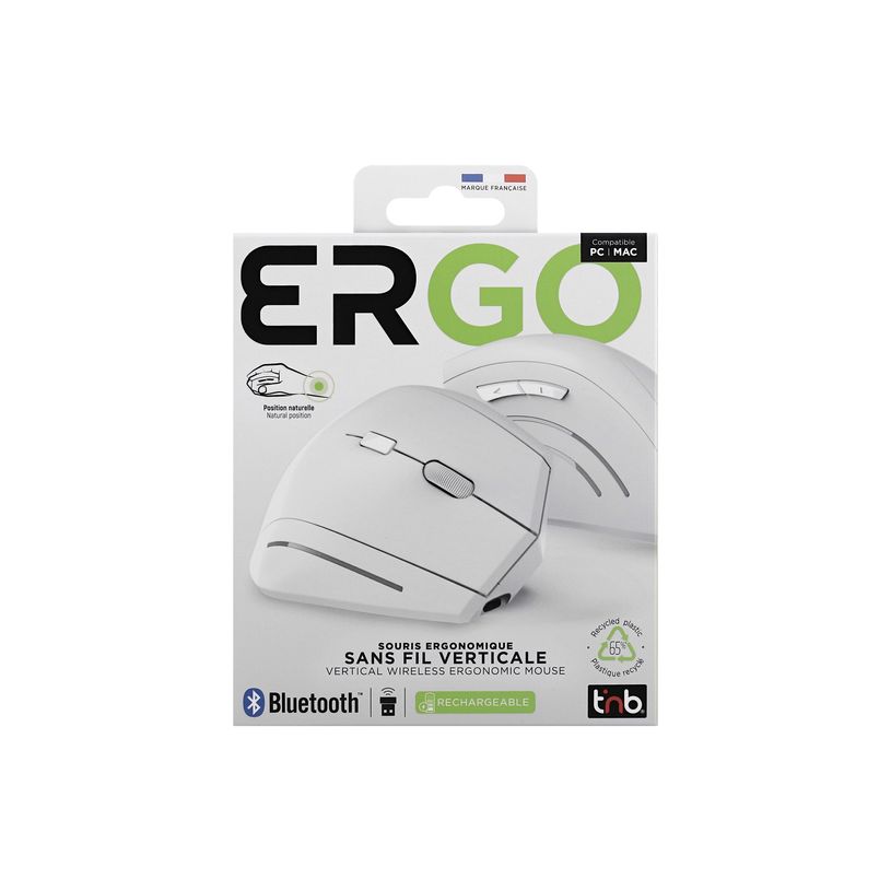 3303170123546-T'nB Ergo - Souris sans fil ergonomique verticale - pour droitiers - optique - 6 boutons --P_405270795_3-3