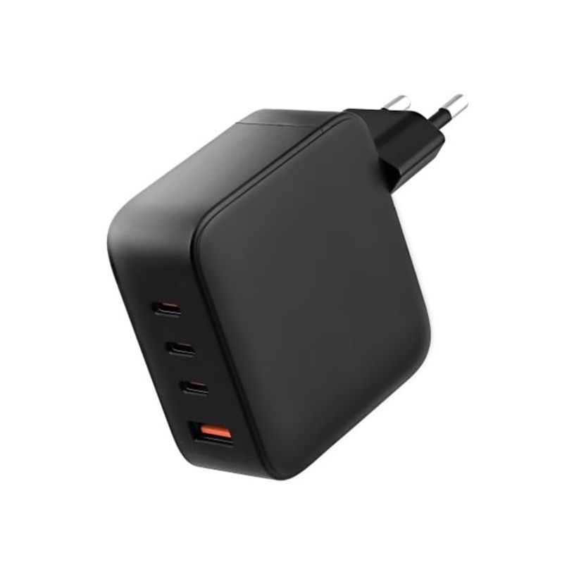 3303170120835-T'nB - Chargeur secteur GaN - 4 connecteurs de sortie (USB type A, 3 x USB-C) - noir-P_405270804_1-0