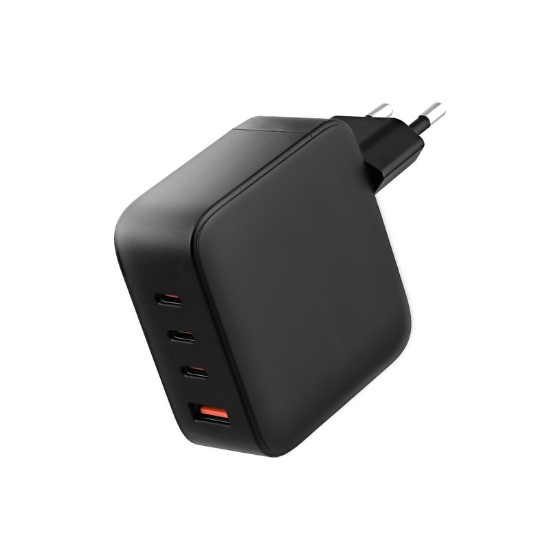 3303170120835-T'nB - Chargeur secteur GaN - 4 connecteurs de sortie (USB type A, 3 x USB-C) - noir-P_405270804_5-3