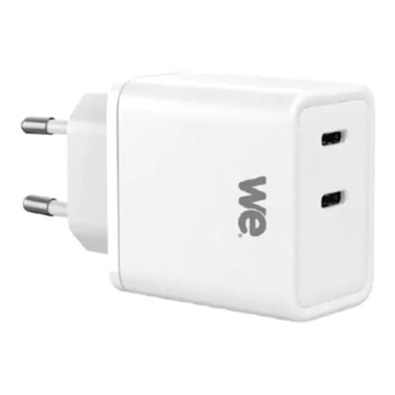 3304490443659-WE - Chargeur secteur - GaN - 45 watt - 2 connecteurs de sortie (USB-C) - blanc-P_405270822_1-0