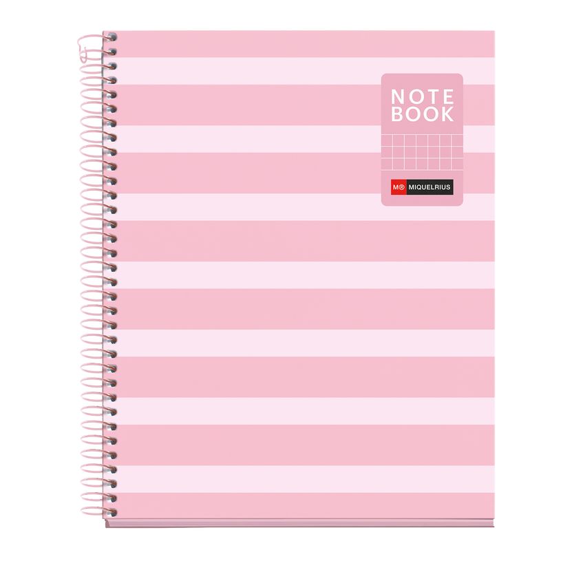8422593045282-Miquelrius Notebook Between the lines - Cahier à spirale - A5 - 80 feuilles - petits carreaux (5x5 mm)--0