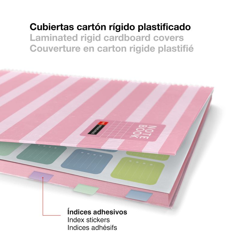 8422593045282-Miquelrius Notebook Between the lines - Cahier à spirale - A5 - 80 feuilles - petits carreaux (5x5 mm)--4