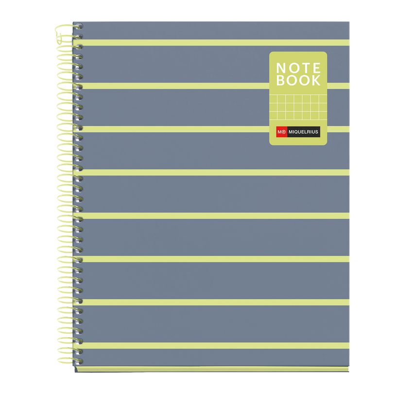8422593045312-Miquelrius Notebook Between the lines - Cahier à spirale - A5 - 80 feuilles - petits carreaux (5x5 mm)--0