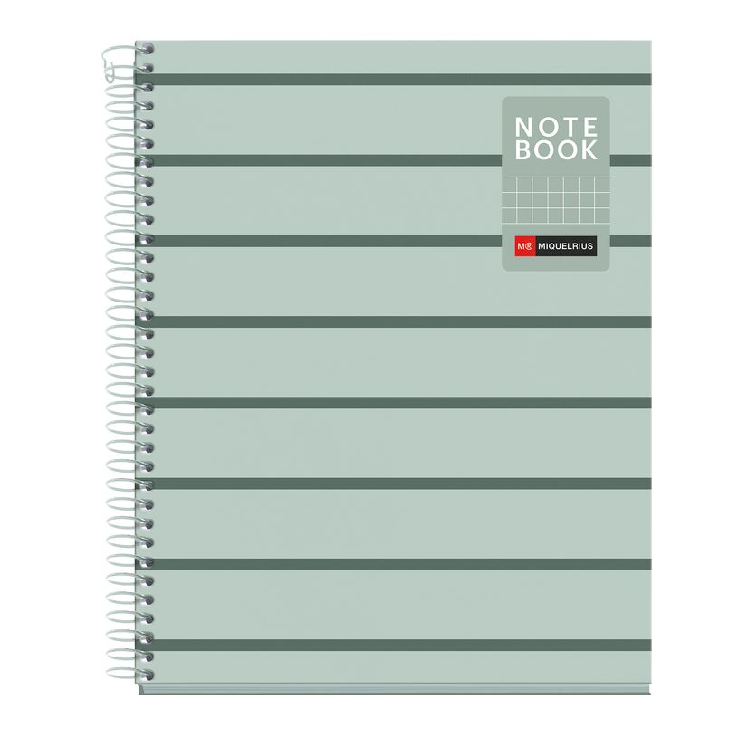 8422593045336-Miquelrius Notebook Between the lines - Cahier à spirale - A5 - 80 feuilles - petits carreaux (5x5 mm)--0
