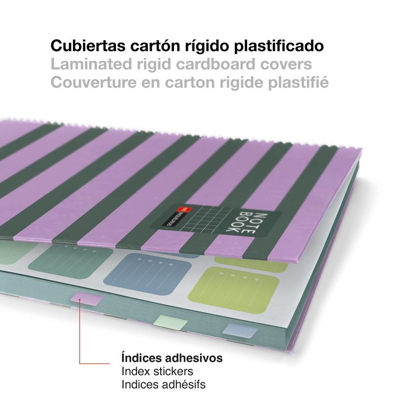 8422593045343-Miquelrius Notebook Between the lines - Cahier à spirale - A5 - 80 feuilles - petits carreaux (5x5 mm)--4