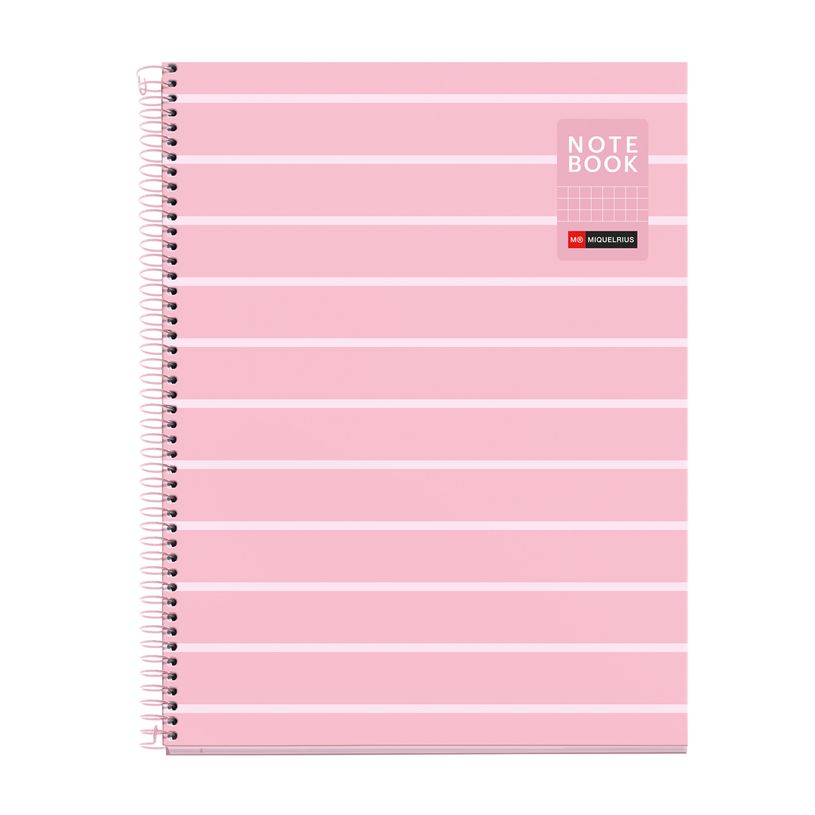 8422593045121-Miquelrius Notebook Between the lines - Cahier à spirale - A4 - 80 feuilles - petits carreaux (5x5 mm)--0