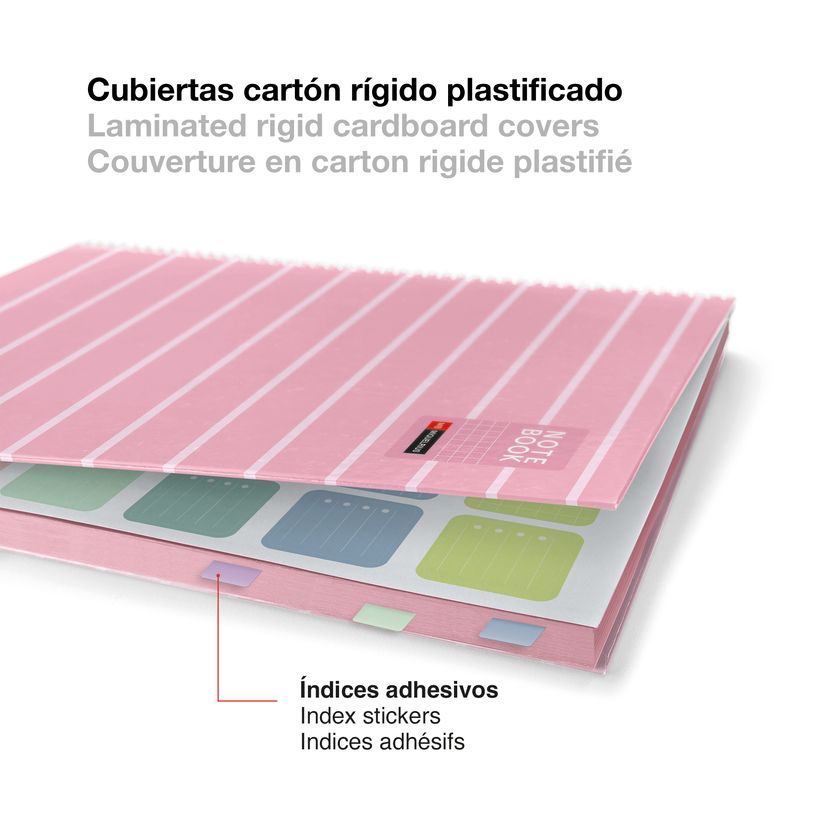 8422593045121-Miquelrius Notebook Between the lines - Cahier à spirale - A4 - 80 feuilles - petits carreaux (5x5 mm)--4