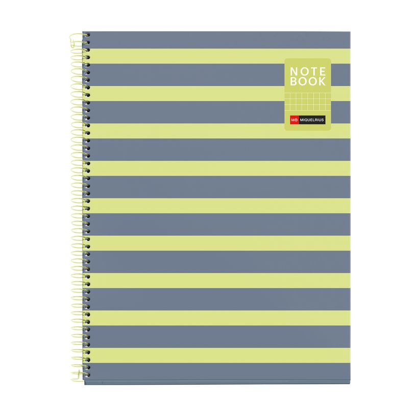 8422593045152-Miquelrius Notebook Between the lines - Cahier à spirale - A4 - 80 feuilles - petits carreaux (5x5 mm)--0