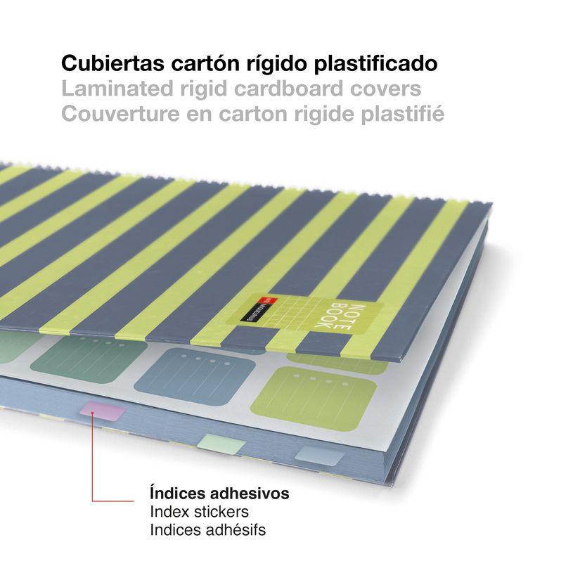 8422593045152-Miquelrius Notebook Between the lines - Cahier à spirale - A4 - 80 feuilles - petits carreaux (5x5 mm)--3