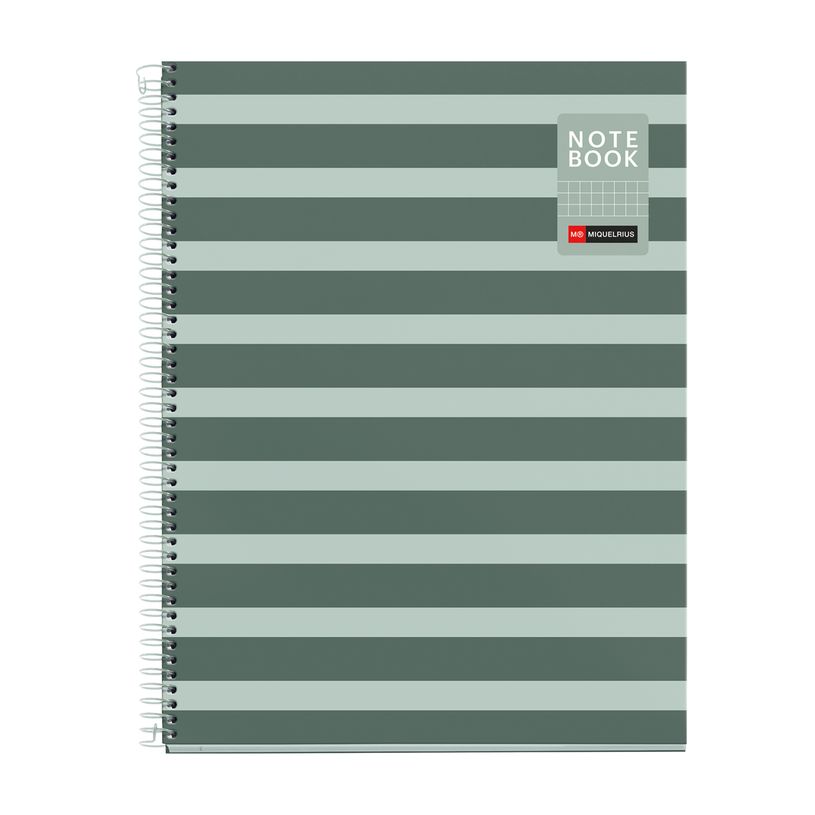 8422593045176-Miquelrius Notebook Between the lines - Cahier à spirale - A4 - 80 feuilles - petits carreaux (5x5 mm)--0