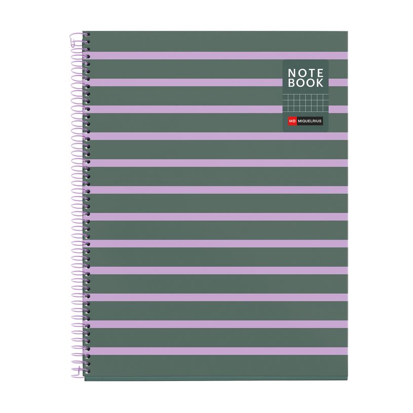 8422593045183-Miquelrius Notebook Between the lines - Cahier à spirale - A4 - 80 feuilles - petits carreaux (5x5 mm)--0