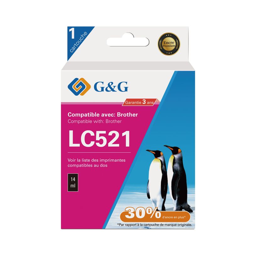 6937173489520-Cartouche compatible Brother LC521 - noir - G&G--1