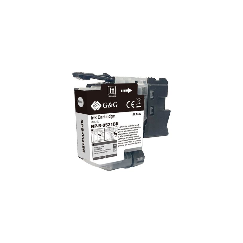 6937173489520-Cartouche compatible Brother LC521 - noir - G&G--2