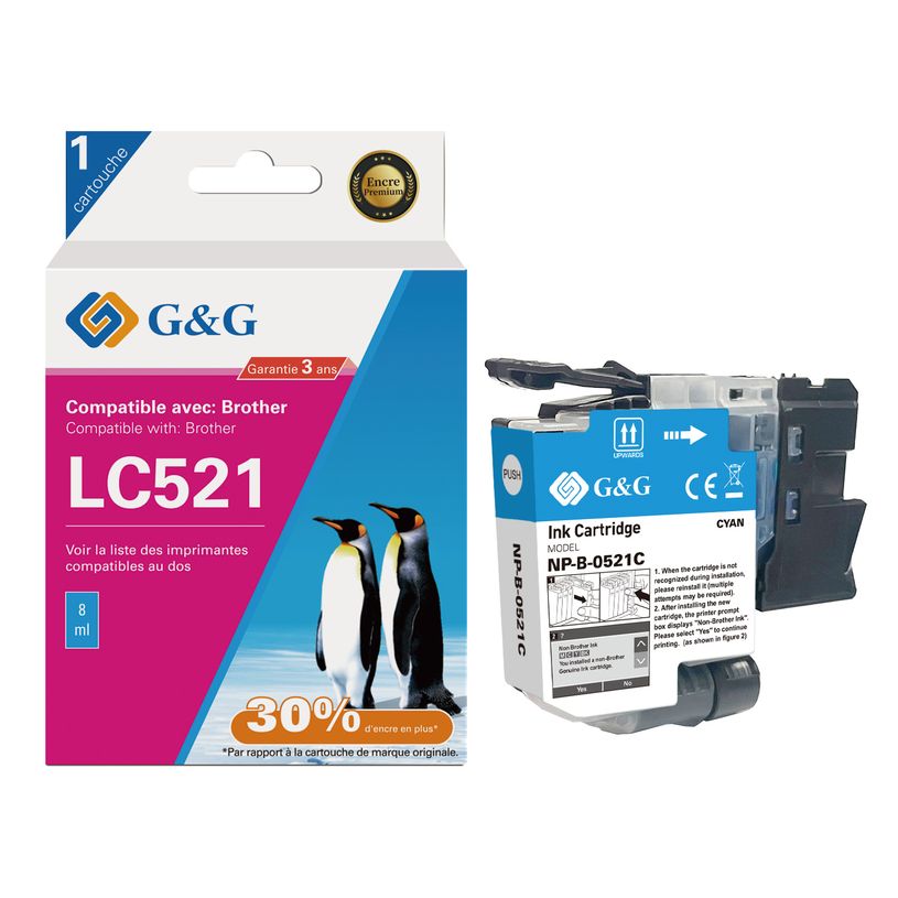 6937173489537-Cartouche compatible Brother LC521 - cyan - G&G--0