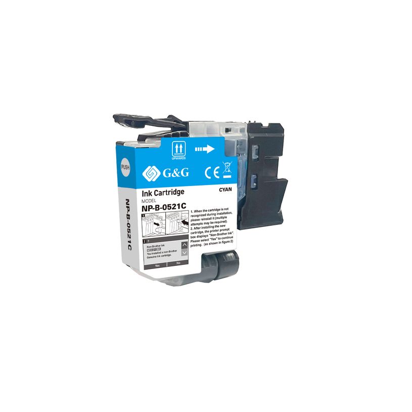 6937173489537-Cartouche compatible Brother LC521 - cyan - G&G--2