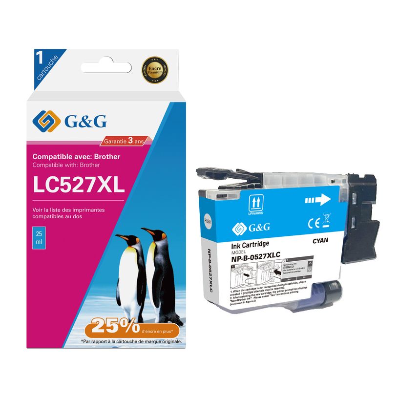 6937173489575-Cartouche compatible Brother LC527XL - cyan - G&G--2