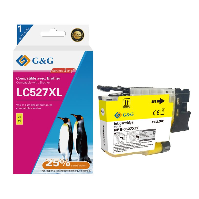 6937173489599-Cartouche compatible Brother LC527XL - Jaune - G&G--1