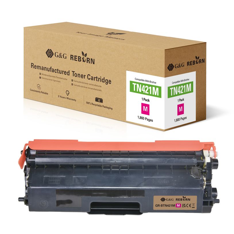 6937173439945-Cartouche laser remanufacturée Brother TN421 - magenta - G&G--1