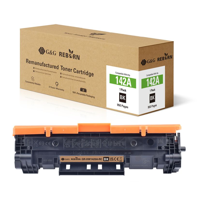 6937173440057-Cartouche laser remanufacturée HP 142A - noir - G&G--1