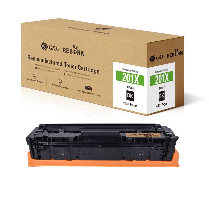 6937173434605-Cartouche laser remanufacturée HP 201X - noir - G&G--1