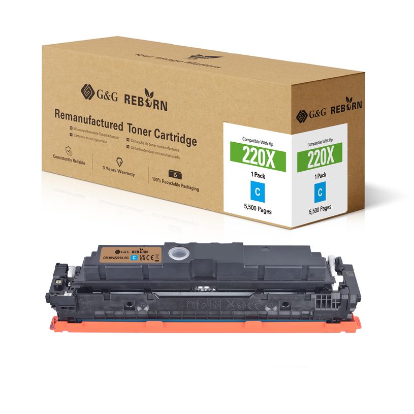 6937173440156-Cartouche laser remanufacturée HP 220X - cyan - G&G--0