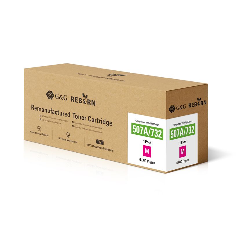 6937173440019-Cartouche laser remanufacturée HP 507A - magenta - G&G--1