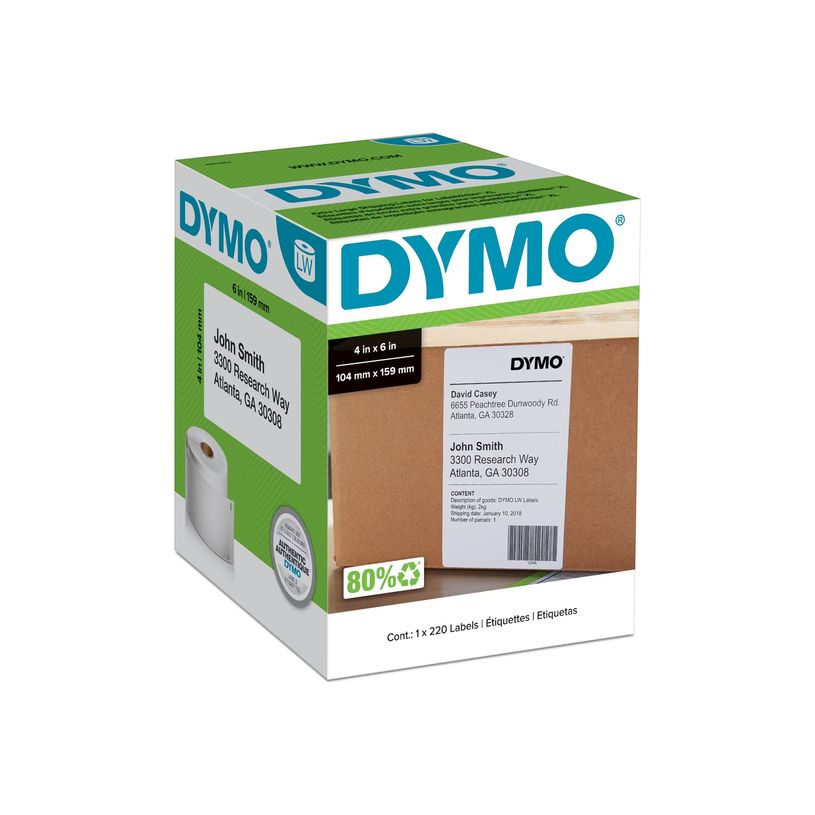 9313139325618-DYMO LabelWriter Extra Large - Ruban d'étiquettes auto-adhésives - 6 rouleau de 220 éti-P_405271239_1-0
