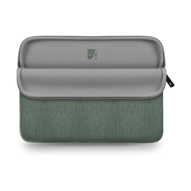 3567041407221-Port Designs Milano II - Housse d'ordinateur portable 13"–14" - velours côtelé - Vert -P_405271889_2-2