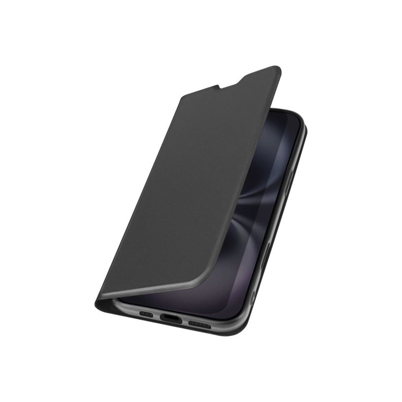 3701263535113-JAYM - Étui à rabat pour Samsung Galaxy S26 - toucher doux, support - Noir-P_405271934_1-0