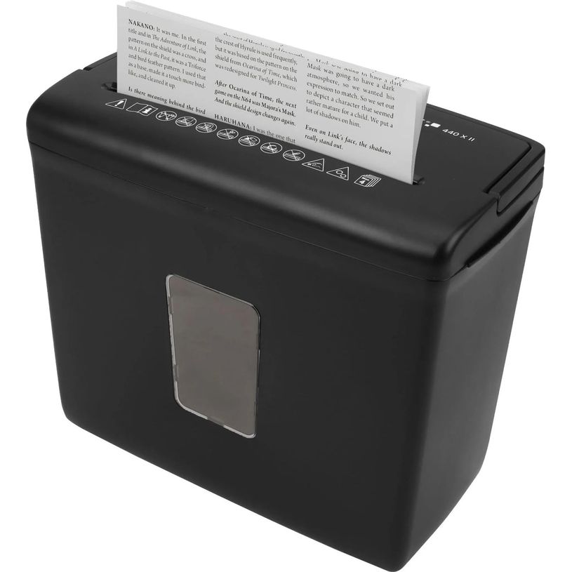 4030152955831-Genie 440X II - destructeur de documents coupe croisée - 4 feuilles - Corbeille 9 litres ---2