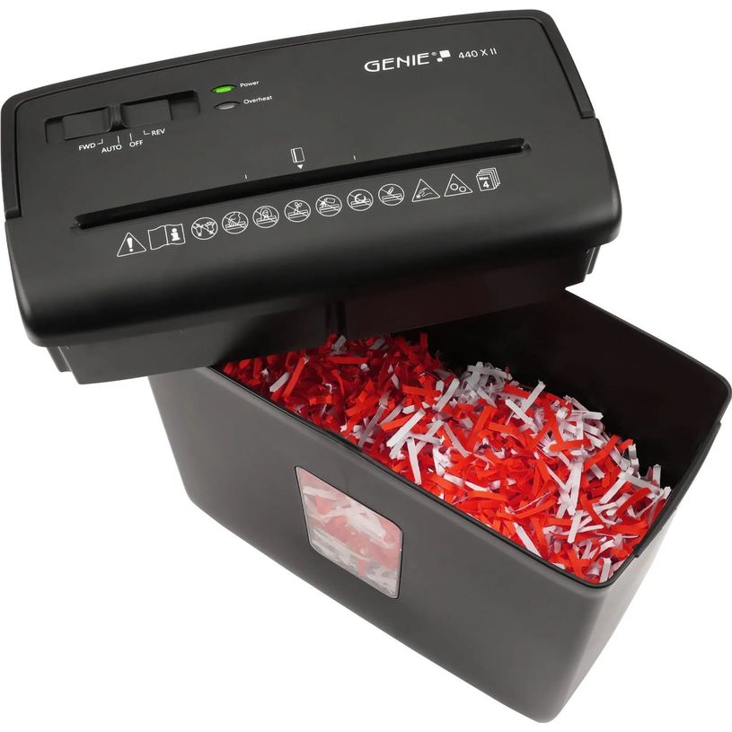 4030152955831-Genie 440X II - destructeur de documents coupe croisée - 4 feuilles - Corbeille 9 litres ---5