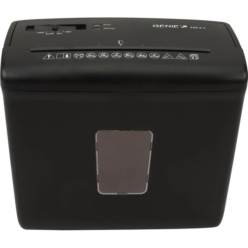 4030152955831-Genie 440X II - destructeur de documents coupe croisée - 4 feuilles - Corbeille 9 litres ---6