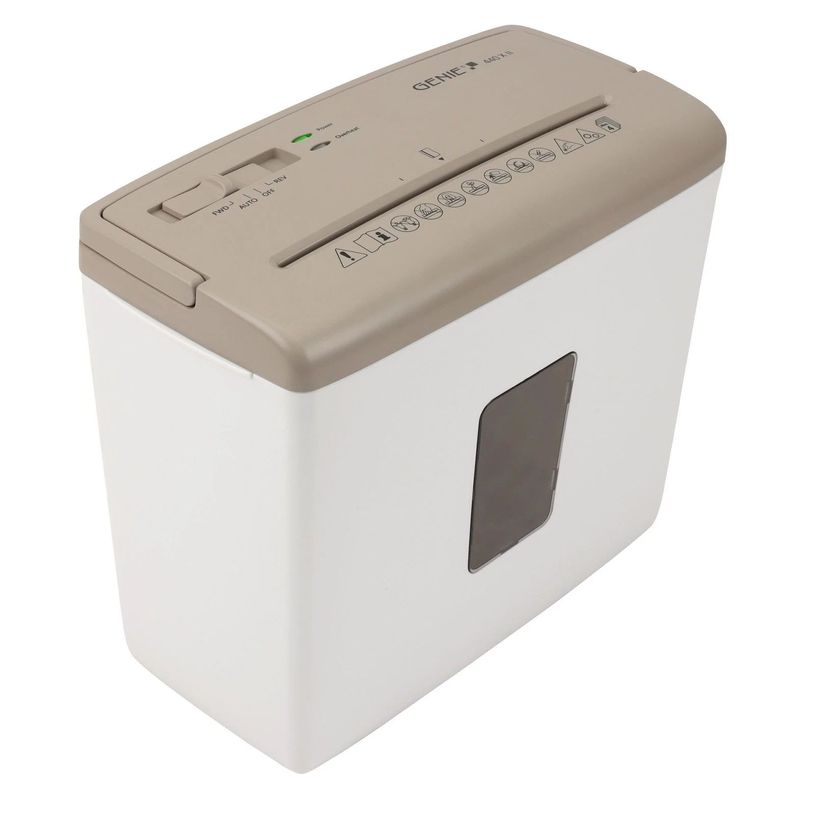 4030152955855-Genie 440X II - destructeur de documents coupe croisée - 4 feuilles - Corbeille 9 litres - blanc--4