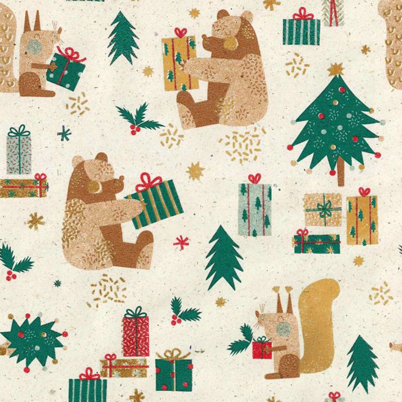 5404019389166-Viquel - 1 Rouleau de papier cadeau - 70 cm x 2 m - Winter--1