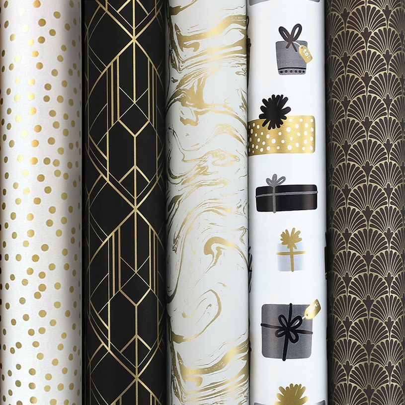 5404019361285-Viquel - 1 Rouleau de papier cadeau - 70 cm x 2 m - Gatsby--3
